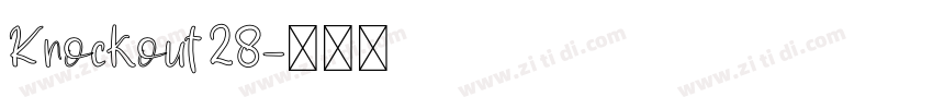 Knockout 28字体转换